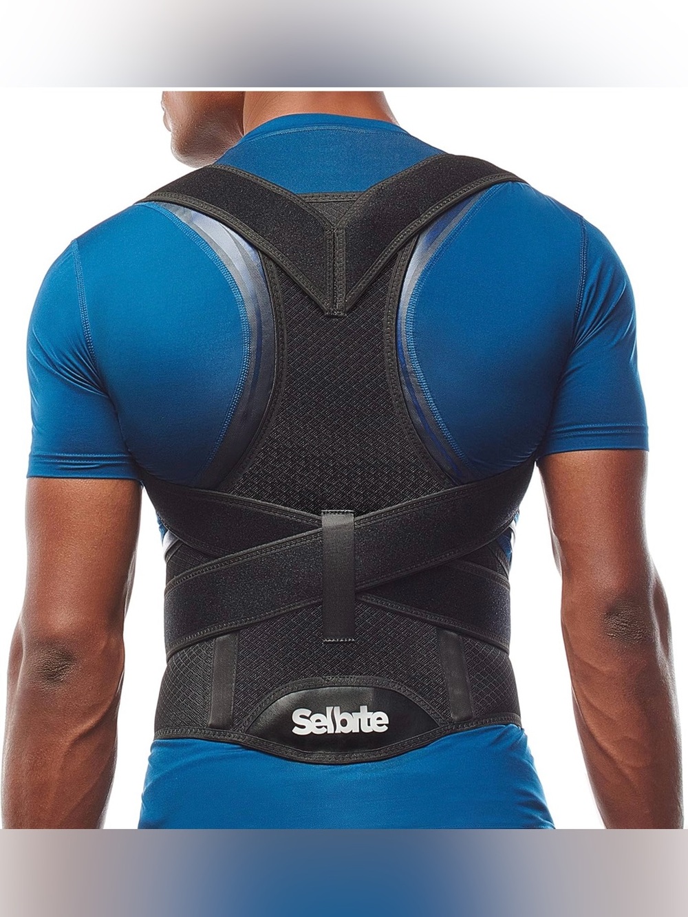 Selbite Posture Corrector Back Brace Adjustable Support for Men Women Pain SZ XL